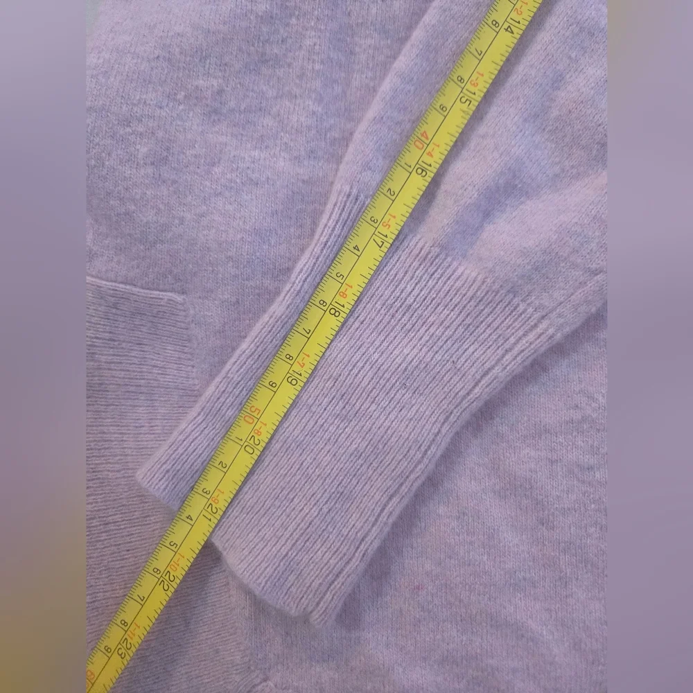 J. Crew Cotton Wool Blend Crew Neck Lilac Sweater XS